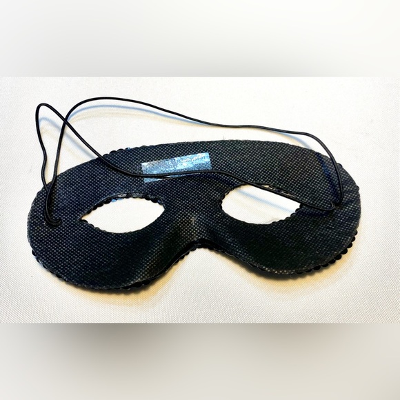 MASK Black Glitter Venetian Masquerade Dance Costume Mask - Picture 4 of 6